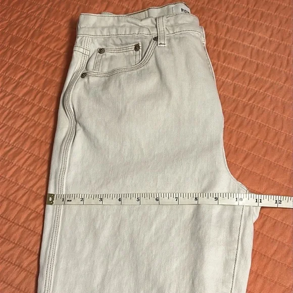 Pistola Revolve Cassie Crop Jeans in Adobe Cream Womens Size 27 - Picture 10 of 16